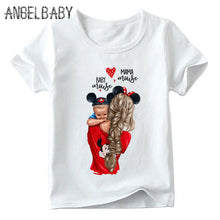 Load image into Gallery viewer, Matching Family Outfits Super Mom and Daughter Print Boys Girls T-shirt Mother's day Present Clothes Kids&amp;Woman Funny Tshirt