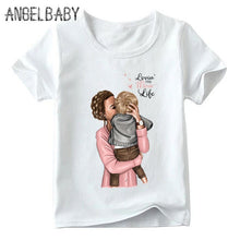 Load image into Gallery viewer, Matching Family Outfits Super Mom and Daughter Print Boys Girls T-shirt Mother's day Present Clothes Kids&amp;Woman Funny Tshirt