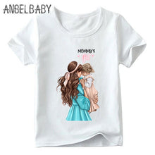 Load image into Gallery viewer, Matching Family Outfits Super Mom and Daughter Print Boys Girls T-shirt Mother's day Present Clothes Kids&amp;Woman Funny Tshirt
