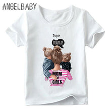 Load image into Gallery viewer, Matching Family Outfits Super Mom and Daughter Print Boys Girls T-shirt Mother's day Present Clothes Kids&amp;Woman Funny Tshirt