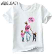 Load image into Gallery viewer, Matching Family Outfits Super Mom and Daughter Print Boys Girls T-shirt Mother's day Present Clothes Kids&amp;Woman Funny Tshirt
